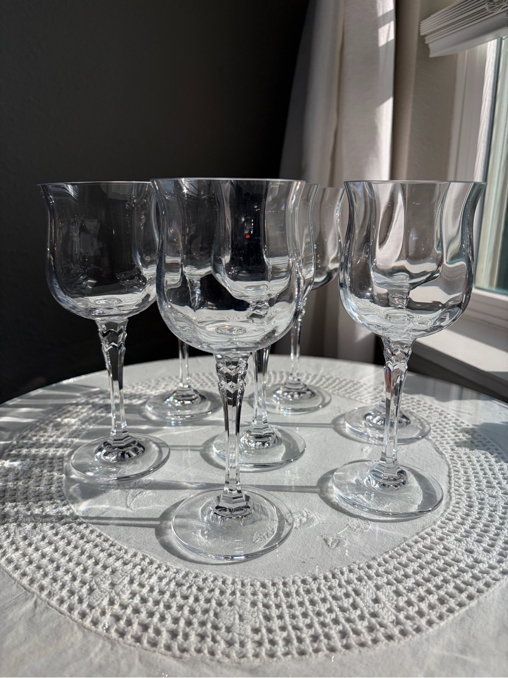 Towle Silhouette Crystal Glasses - Set of 7